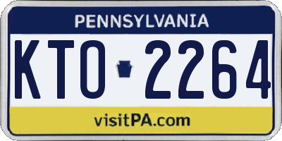 PA license plate KTO2264