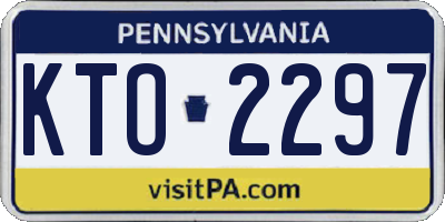 PA license plate KTO2297