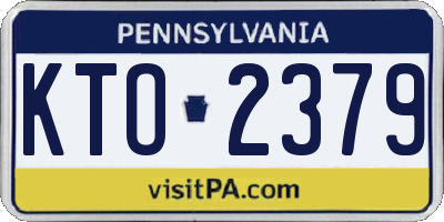 PA license plate KTO2379