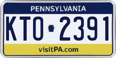 PA license plate KTO2391