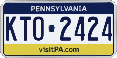 PA license plate KTO2424