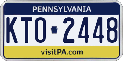 PA license plate KTO2448