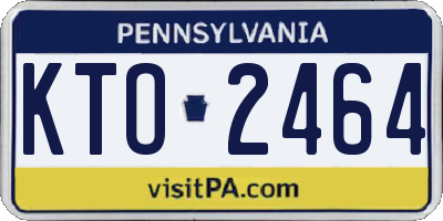 PA license plate KTO2464