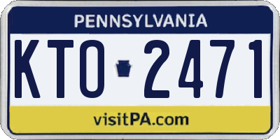 PA license plate KTO2471