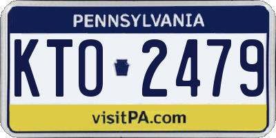 PA license plate KTO2479