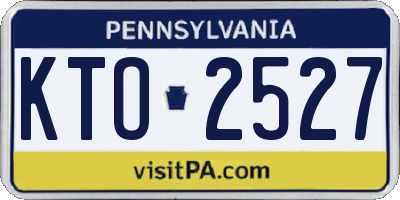 PA license plate KTO2527