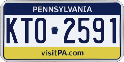 PA license plate KTO2591