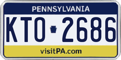 PA license plate KTO2686