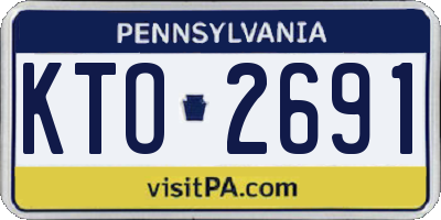 PA license plate KTO2691