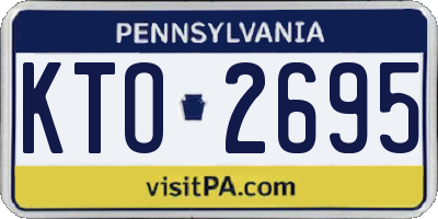 PA license plate KTO2695