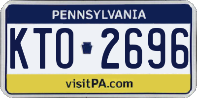 PA license plate KTO2696
