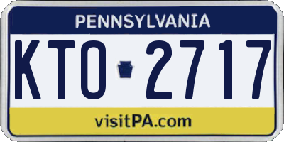 PA license plate KTO2717
