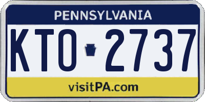 PA license plate KTO2737