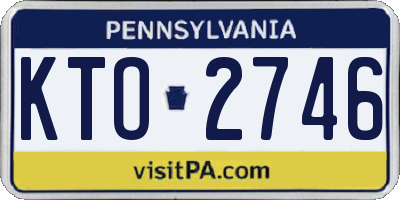 PA license plate KTO2746