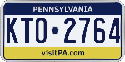 PA license plate KTO2764