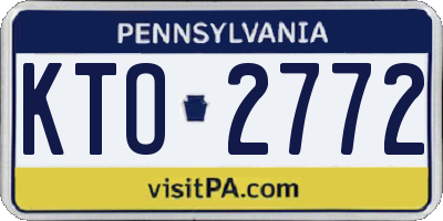 PA license plate KTO2772