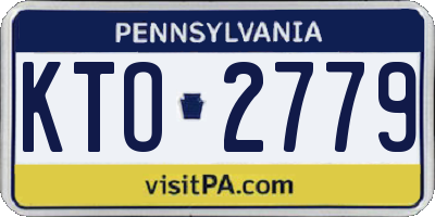 PA license plate KTO2779