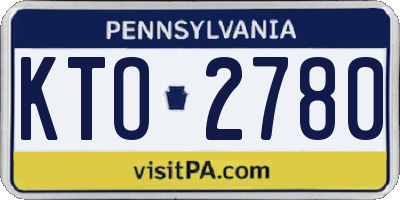 PA license plate KTO2780