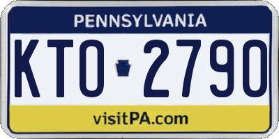 PA license plate KTO2790