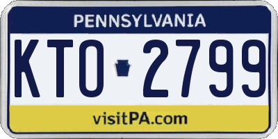 PA license plate KTO2799