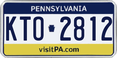 PA license plate KTO2812