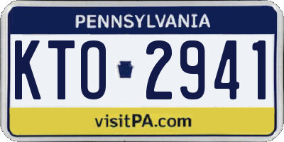 PA license plate KTO2941