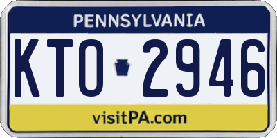PA license plate KTO2946