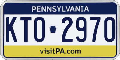 PA license plate KTO2970