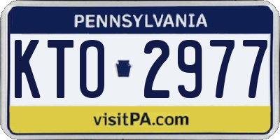 PA license plate KTO2977