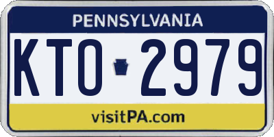 PA license plate KTO2979