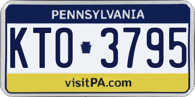 PA license plate KTO3795