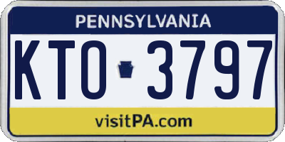 PA license plate KTO3797