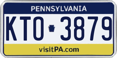 PA license plate KTO3879