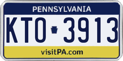 PA license plate KTO3913