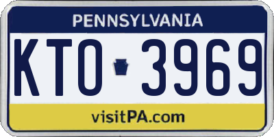 PA license plate KTO3969