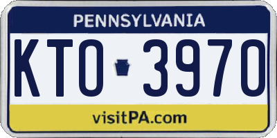 PA license plate KTO3970