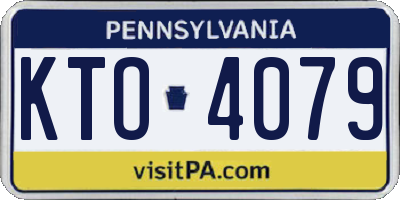 PA license plate KTO4079