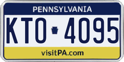 PA license plate KTO4095