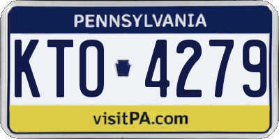 PA license plate KTO4279