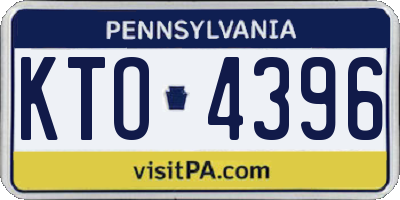 PA license plate KTO4396