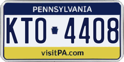 PA license plate KTO4408