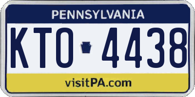 PA license plate KTO4438