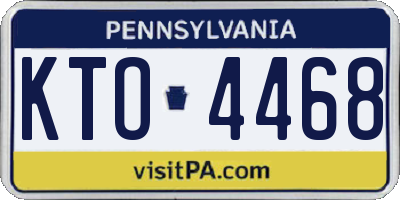 PA license plate KTO4468