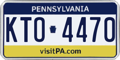 PA license plate KTO4470