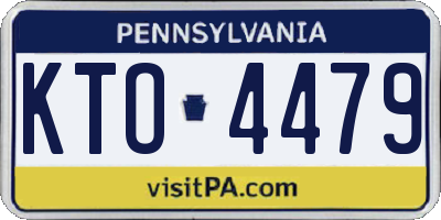 PA license plate KTO4479