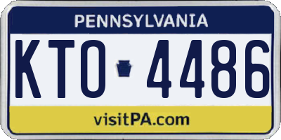 PA license plate KTO4486