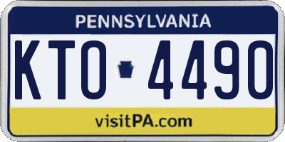 PA license plate KTO4490