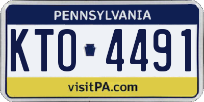 PA license plate KTO4491
