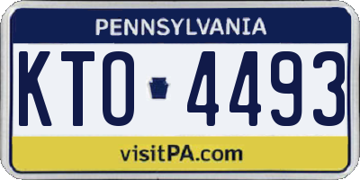 PA license plate KTO4493