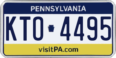 PA license plate KTO4495